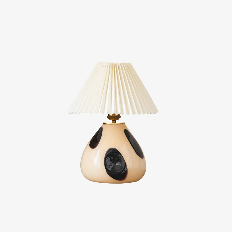 Undara Minimalist Fabric Pleat Table Lamp - Modern Nordic Lighting for Home Office and Side Tables | Souliia