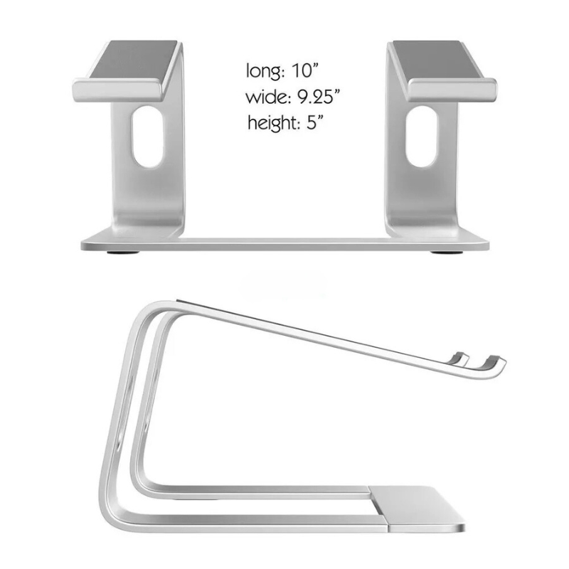 Vertikaler Laptopständer aus Aluminium - Ergonomische Höhenerhöhung