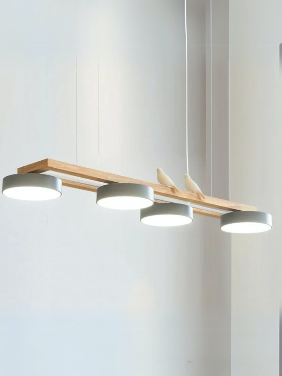 Moderne minimalistisk pendellampe med 4 fugle | Souliia