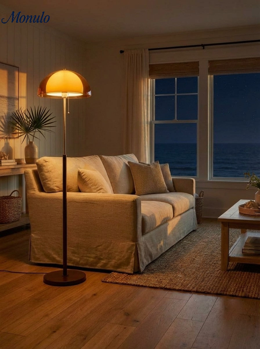 Sunset Afterglow Modern Clean Line Floor Lamp Minimalist Standing Light for Bedroom and Lounge | Souliia