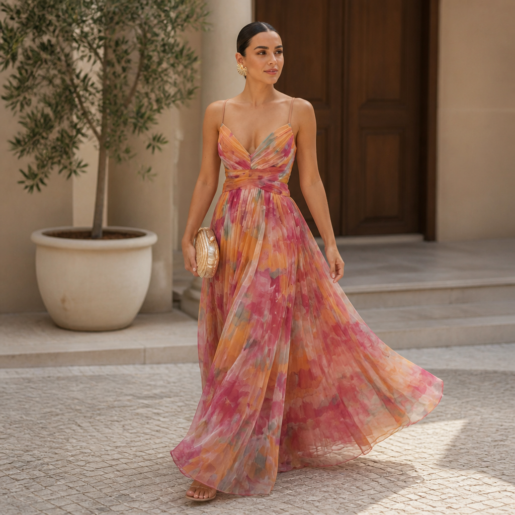 SerenLuxe Long Dress — Illuminate Every Moment with Effortless Grace and Freedom - Souliia