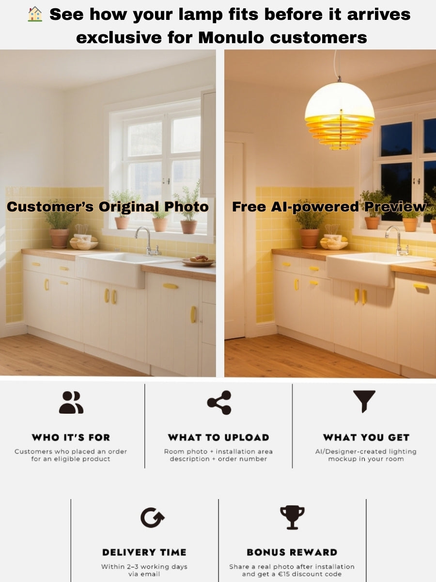 Sunset Pendelleuchte – Emotionale Stimmungsleuchte im Bauhaus-Design - AFTERGLOW S1 | Souliia