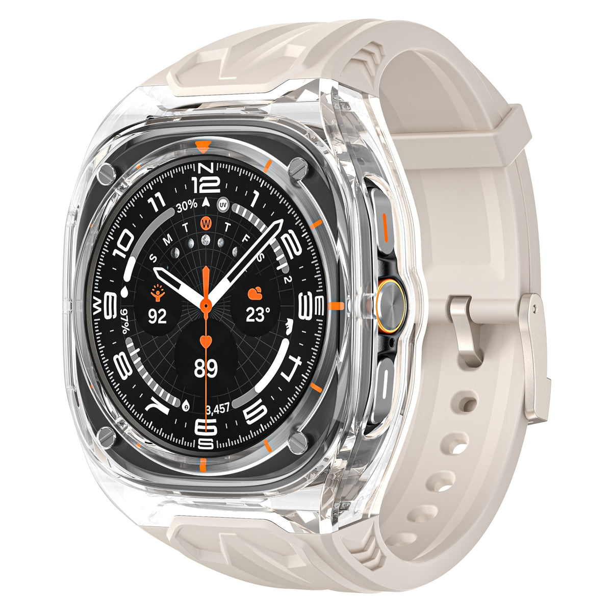 GlacierGuard Galaxy Watch7 Ultra Case — 47mm, Low-Profile Protective Shell
