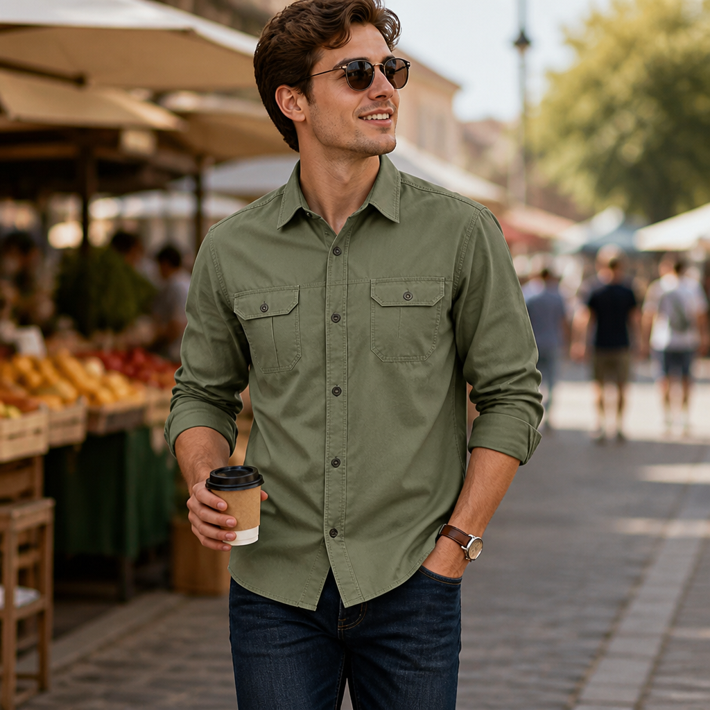 VarioLux Cotton Shirt — Unlock All-Day Cool Comfort and Unshakable Confidence - Souliia