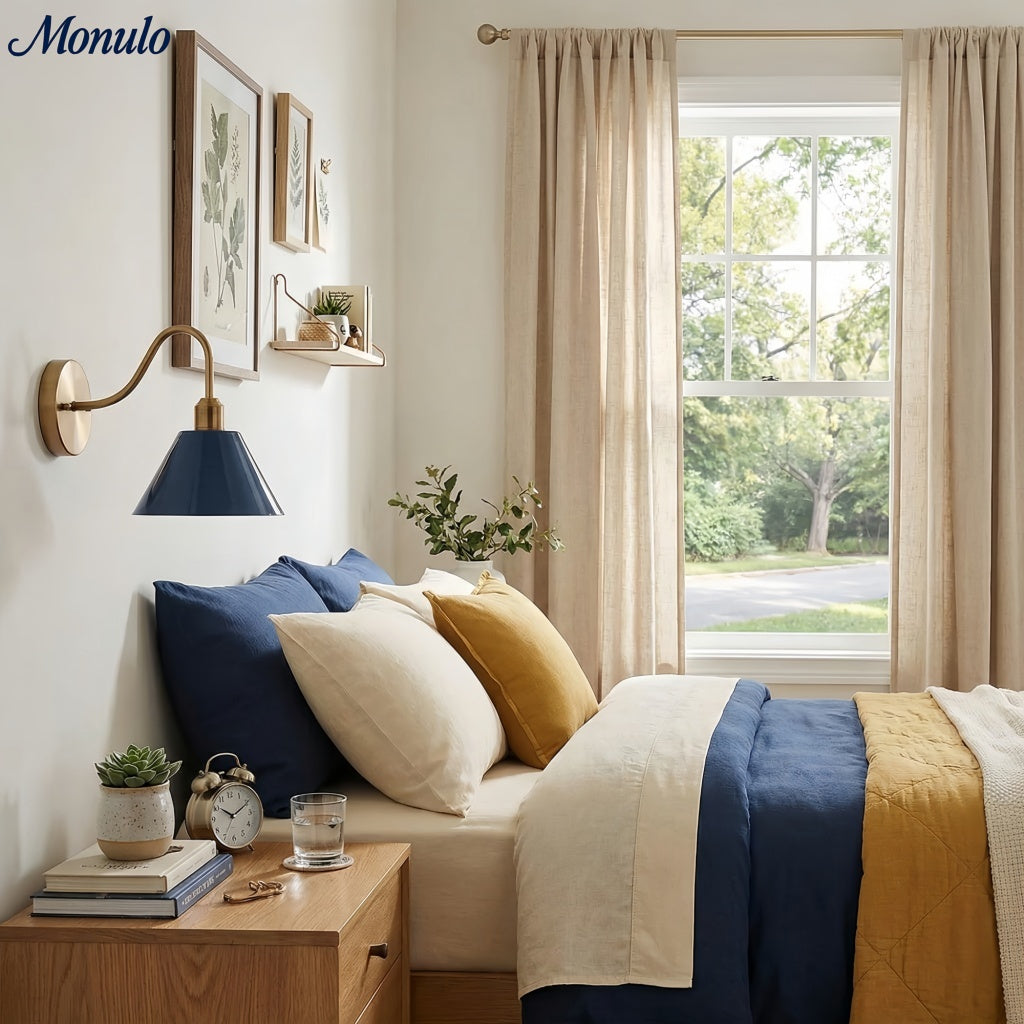 Narix Konische moderne Metall-Wandleuchte für Flure und Schlafzimmer | Souliia