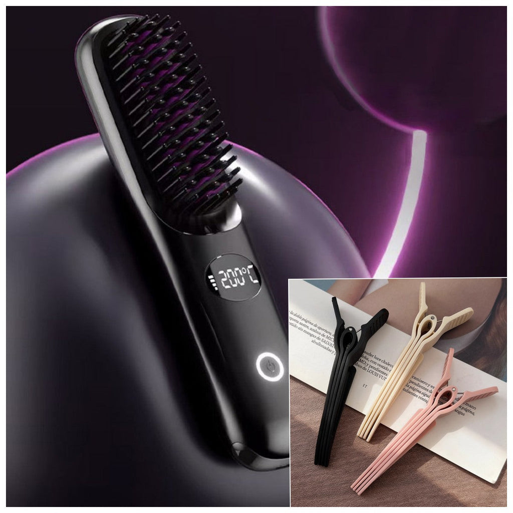فرشاة فرد لاسلكية لشعر لامع وحريري خلال 5 دقائق - Souliia