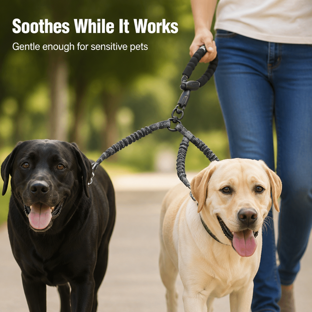 VersaTether — Effortless, Tangle-Free Control for Happier, Calmer Walks with Two Dogs - Souliia
