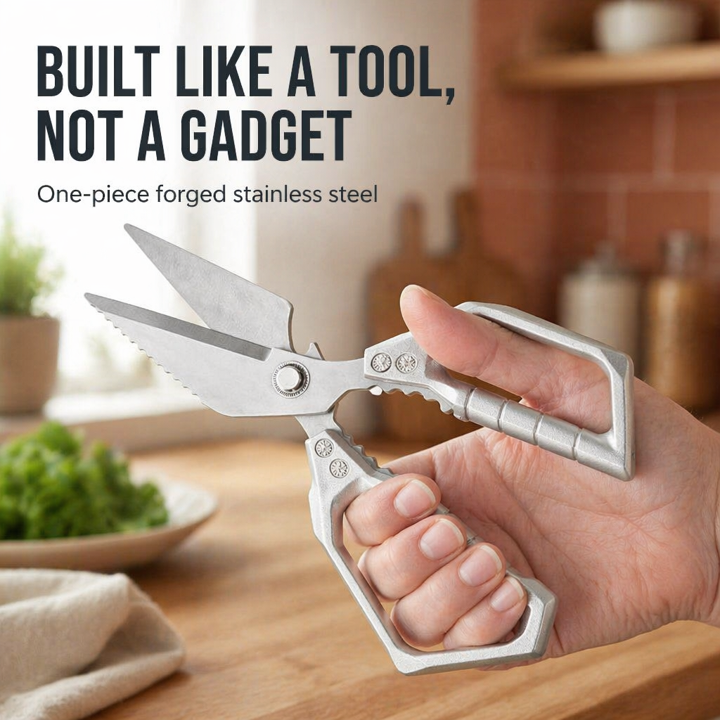 SharpEdgePro — Slice Through Chicken Bones, Shells & Herbs In One Snap - Souliia
