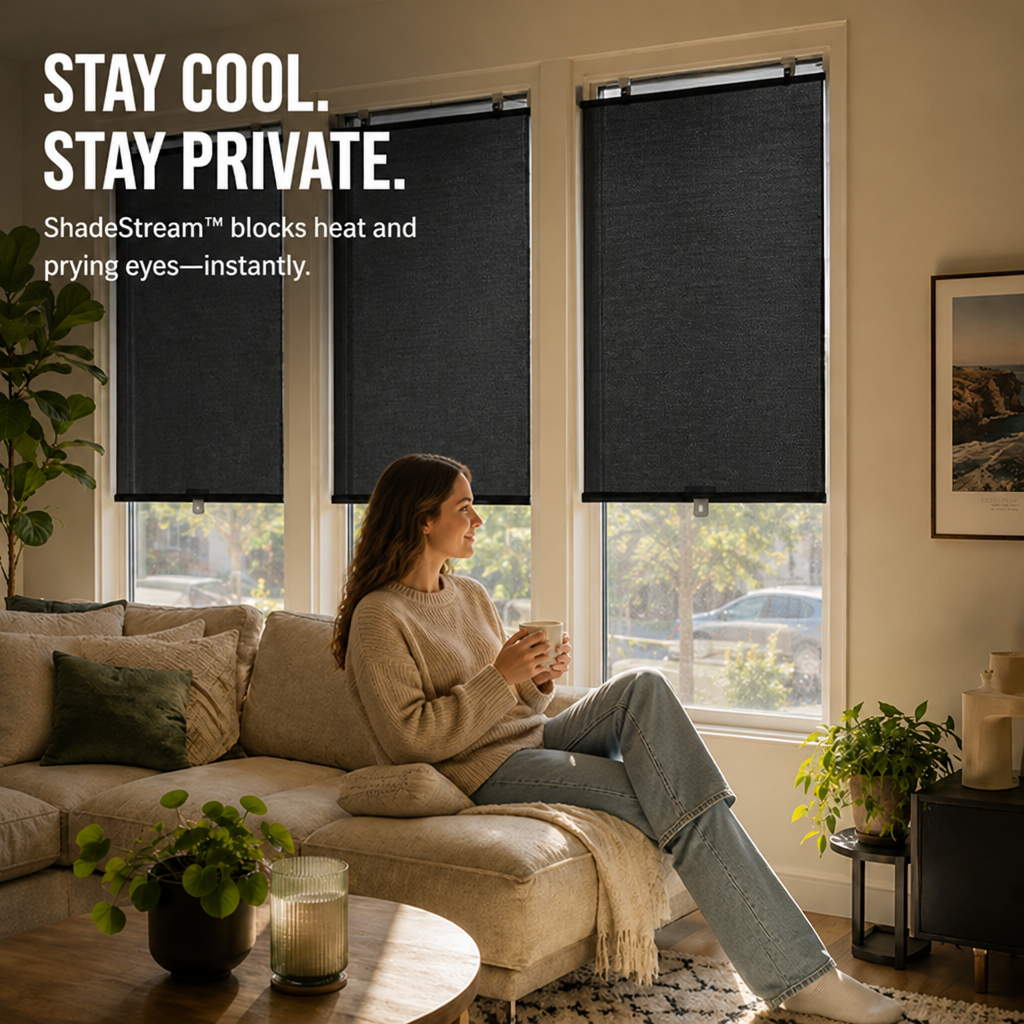 ShadeStream — Instantly Cool, Private Rooms Without a Single Drill - Souliia