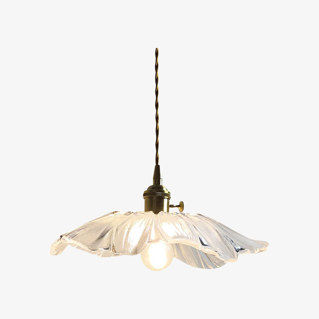 Verdoma Floral Glass Pendant - Vintage Style Hanging Light for Dining Rooms | Souliia