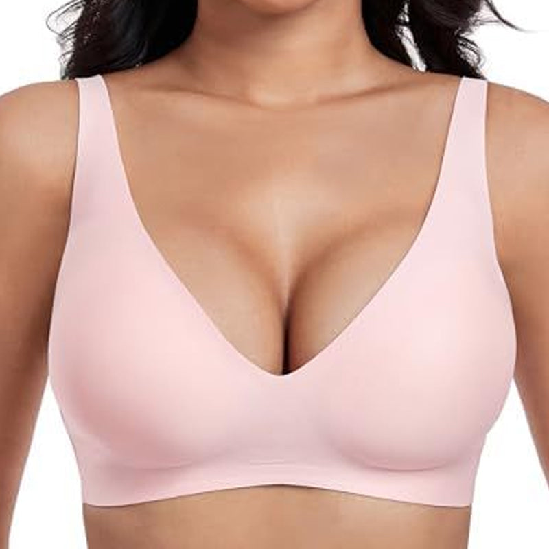 VivaLuxe – Seamless Wireless Lift Bra with Side Smoothing - Souliia