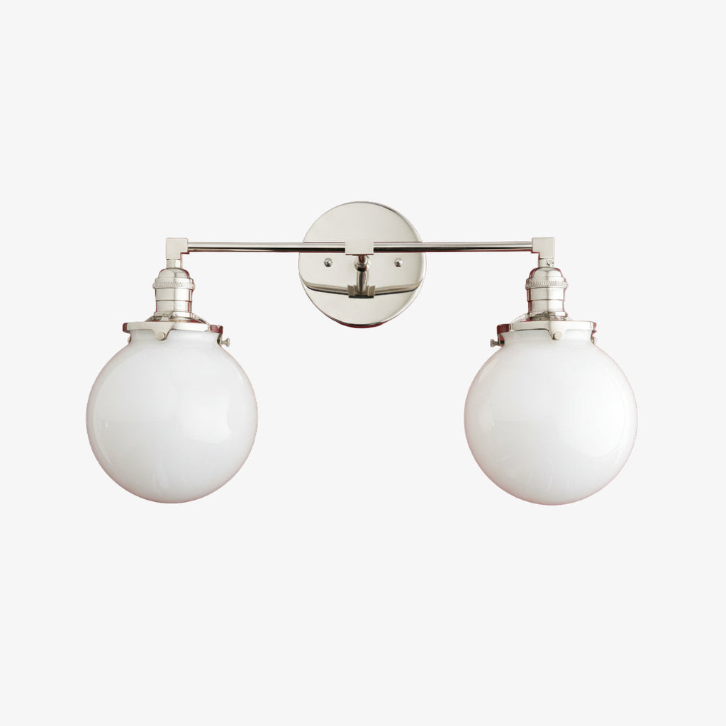 Lumio Globe Geometric Linear Vanity Light – Modern Bathroom Wall Fixture for Mirror and Sink Areas | Souliia