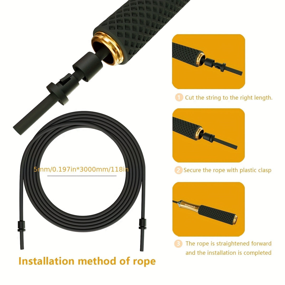 SpeedLock Adjustable Weighted Jump Rope — Engineered Balance Design