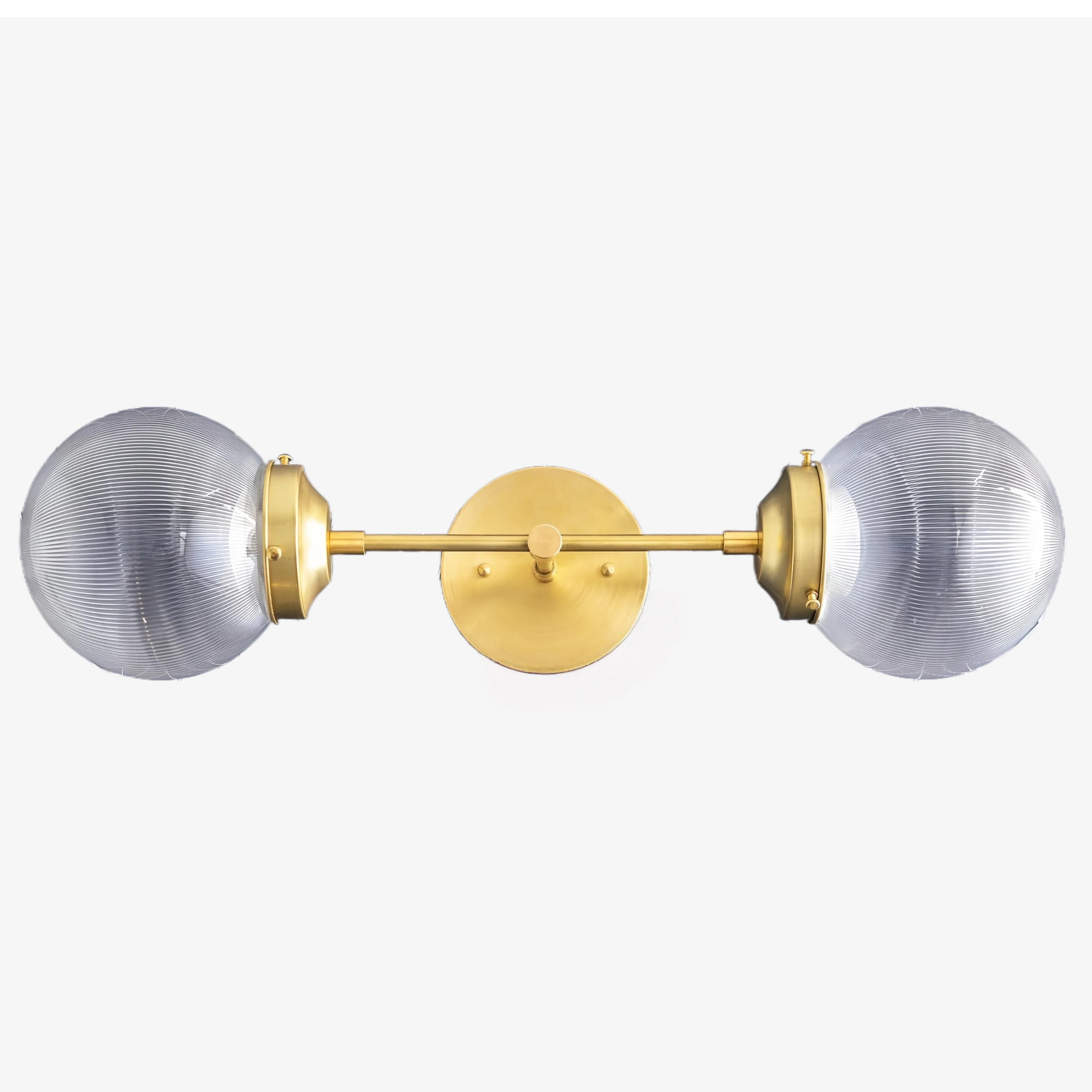 Lumio Globe Modern Dual Vanity Wall Sconce – Transitional Bathroom & Hallway Lighting | Souliia