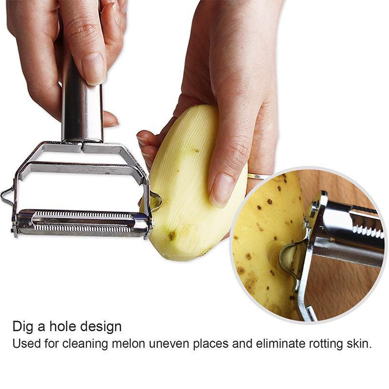 Vegetable Peeler | Dual Blades | Stainless Steel | Kitchen Cutter - Souliia