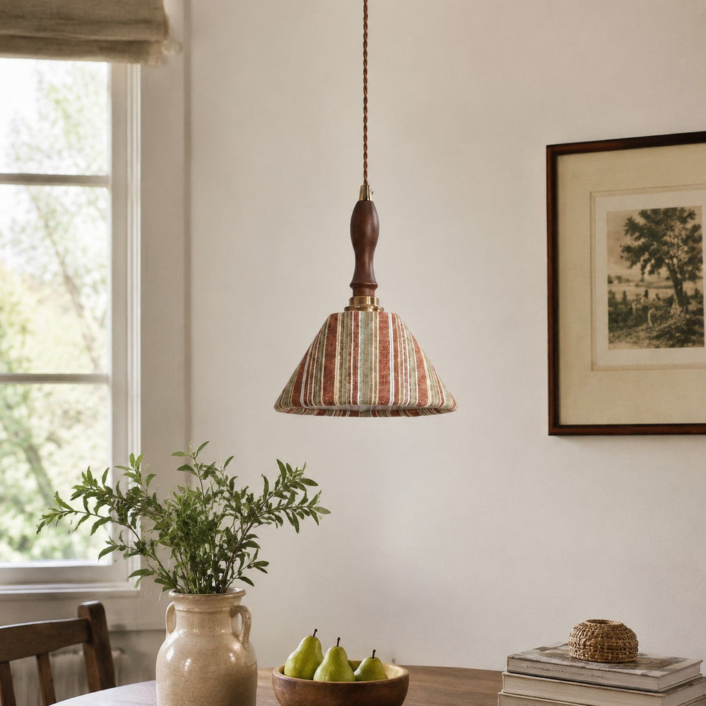 Wabi-sabi-pendellampe i stof | Souliia