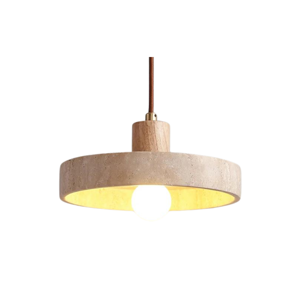 The Star's Radiance Travertine Pendant Light | Souliia