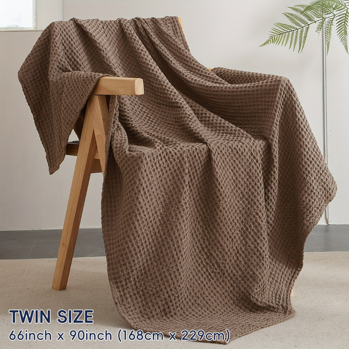 Cloudweave Cozy Waffle Throw Blanket — Lightweight, Durable Everyday Weave