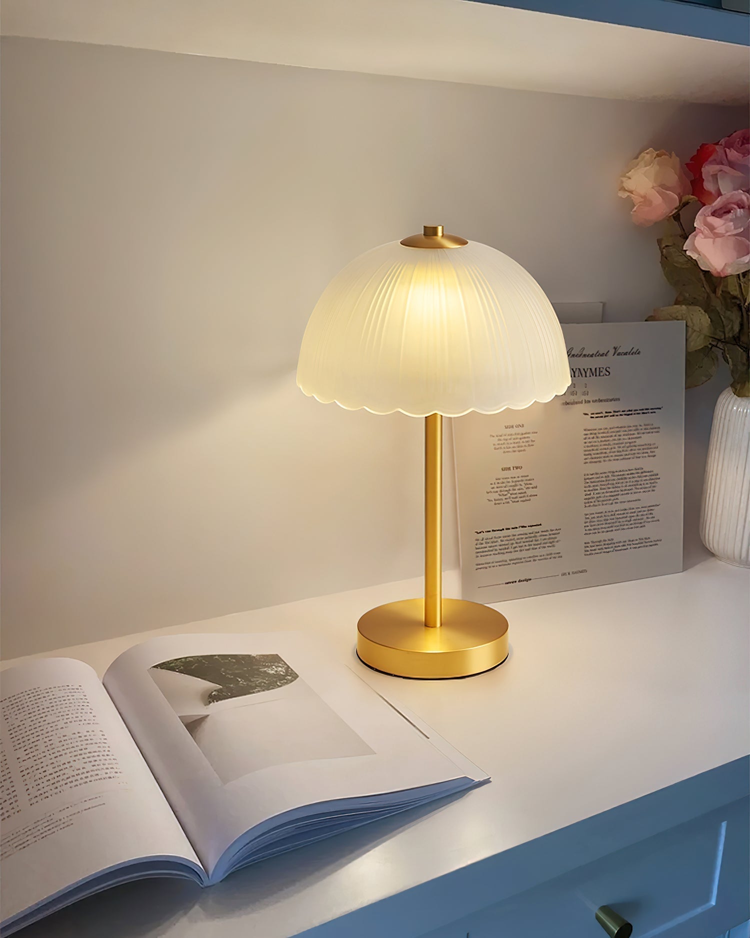 Small Umbrella Table Lamp | Souliia