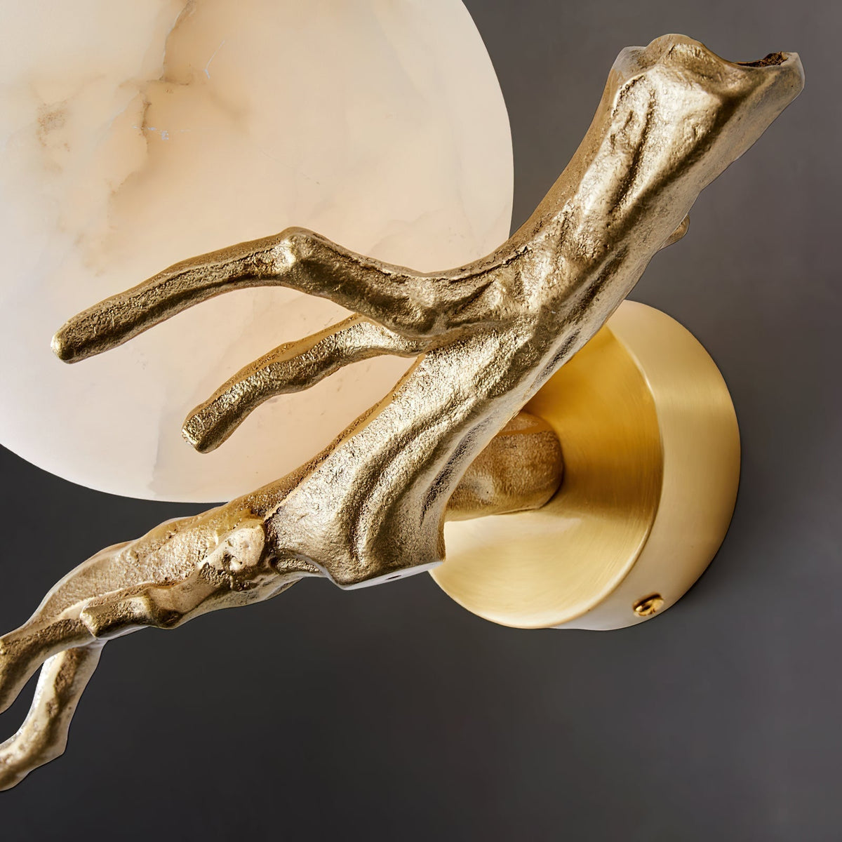 Retro Twigs Alabaster Wall Lamp | Souliia
