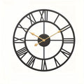 Serenetime Classic Round Wall Clock — Metal Frame, 30cm Diameter, Silent Sweep