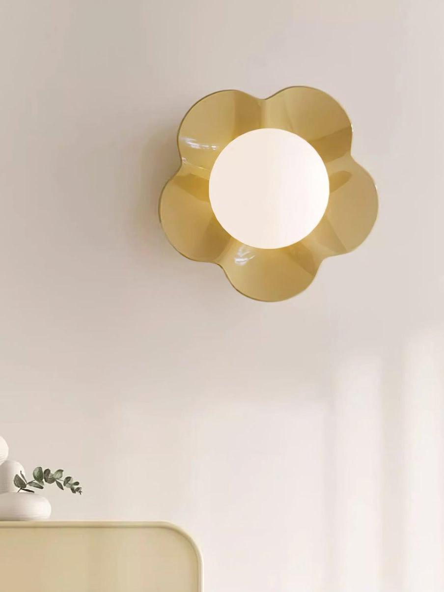 Rivolence Petal Inspired Sculptural Wall Lamp for Living Room & Bedroom | Souliia