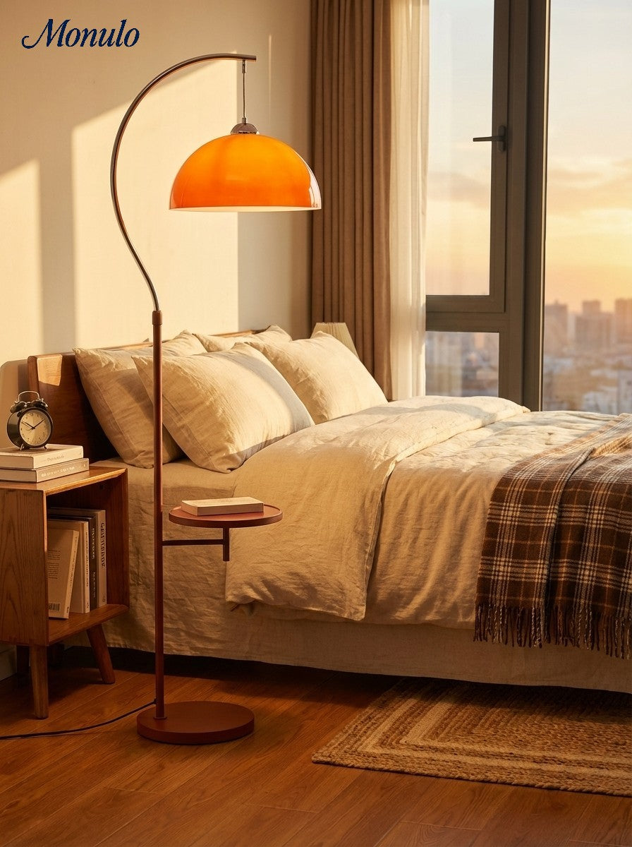 Sunset Afterglow Modern Clean Line Floor Lamp Minimalist Standing Light for Bedroom and Lounge | Souliia