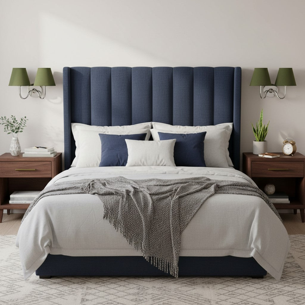 Luvora Fabric Shade Wall Sconce with Drum Shade - Classic Pleated Sconce Light | Souliia