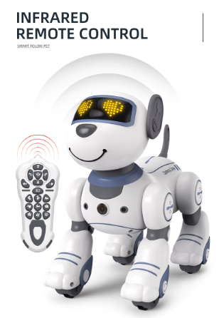 Interaktivní hračka v podobě robotického psa - reakce na dotek, triky a štěkání