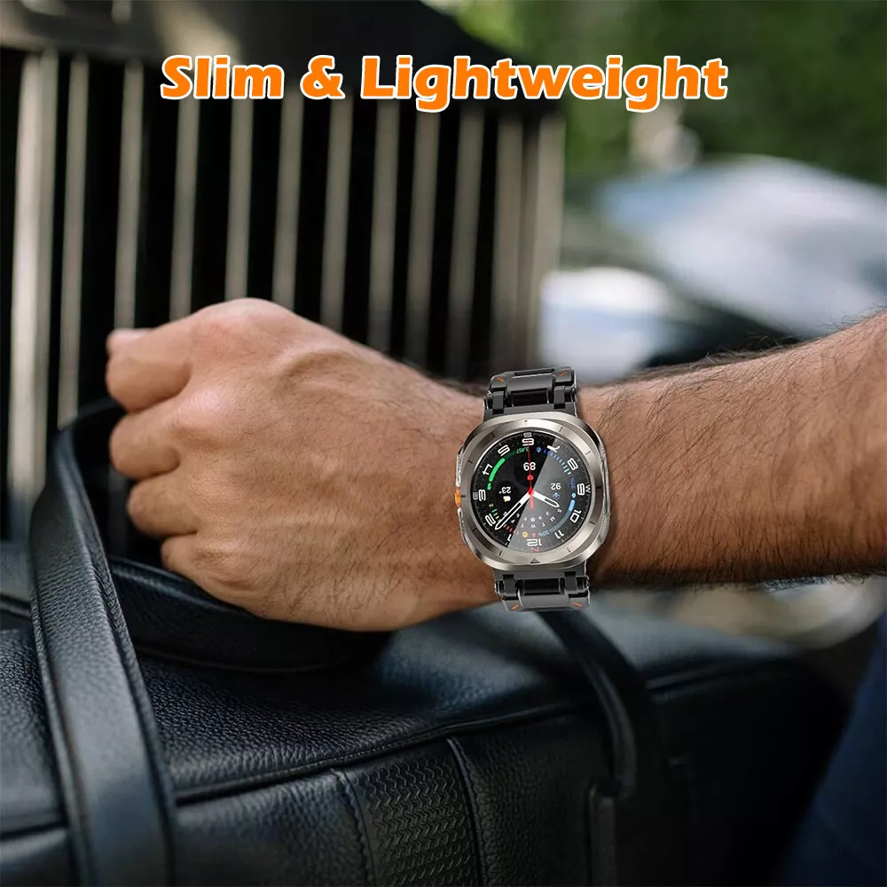 NovaGuard Ultra Protective Case — Tempered Glass Screen Cover for 47mm Galaxy Watch Ultra