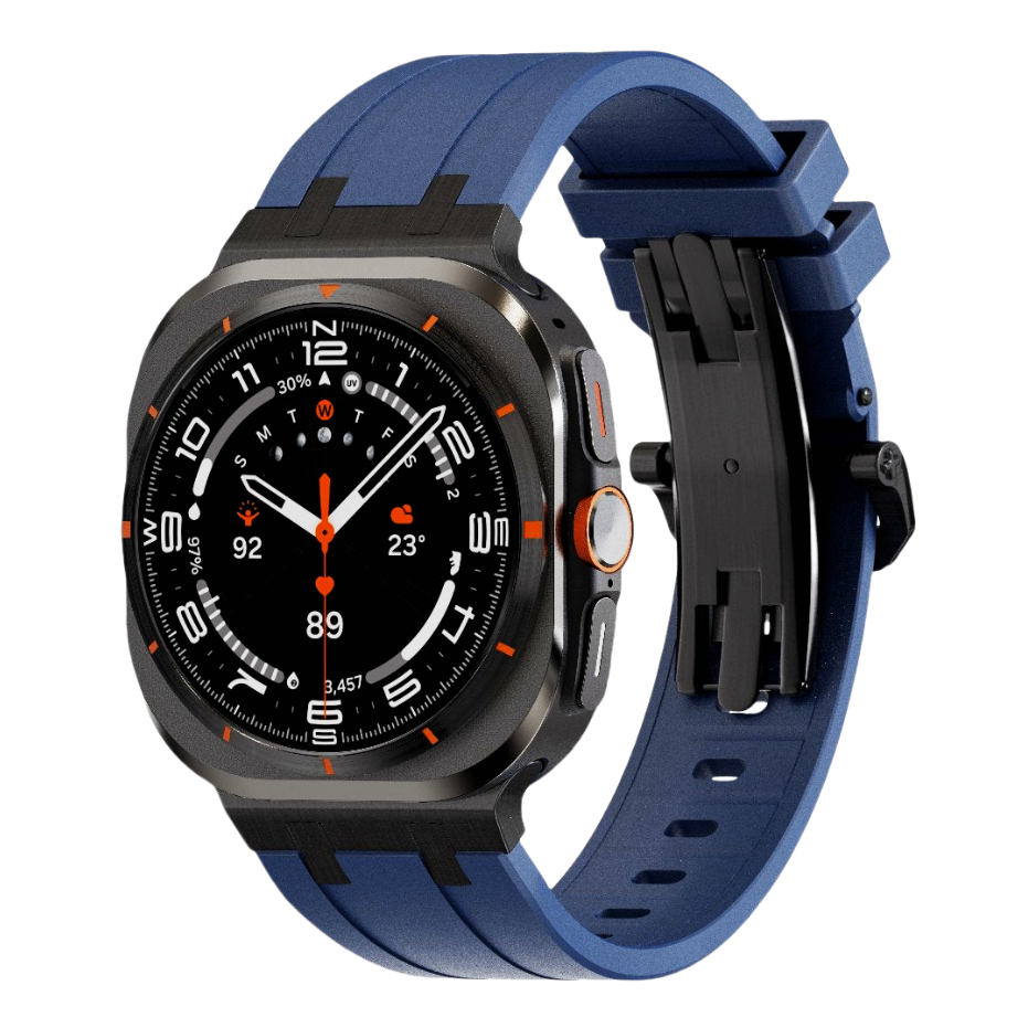 NovaFlex Titanium Adapter Silicone Band for Samsung Watch Ultra