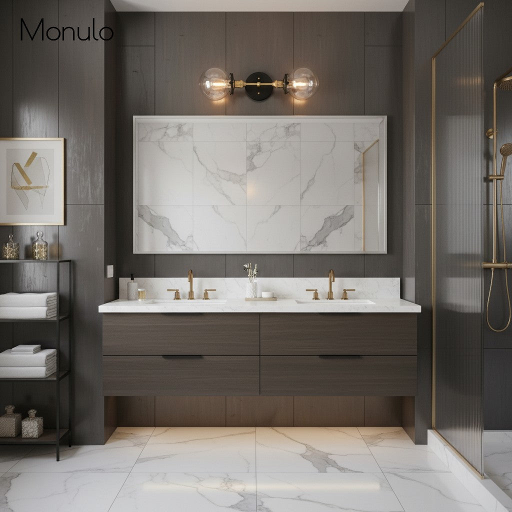 Lumio Globe Clear Glass Wall Sconce – Modern Industrial Wall Light for Vanity & Hallway | Souliia