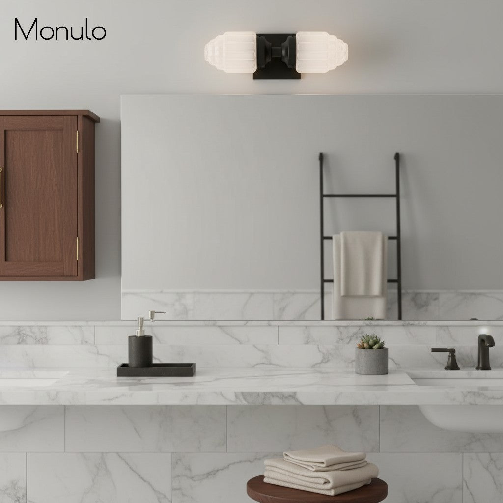 Tierlux Glass Globe Wall Sconce – Metal & Glass Lamp for Living Room or Bathroom | Souliia