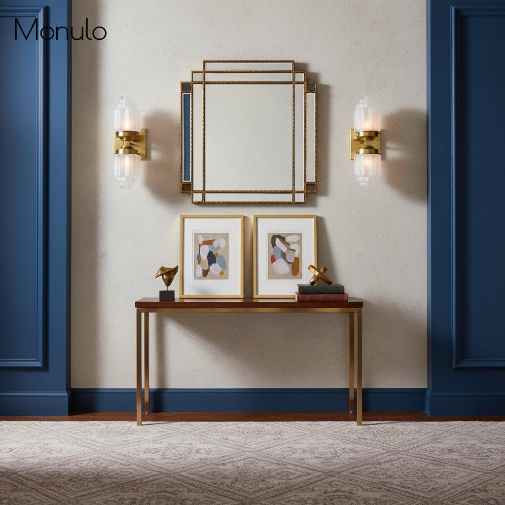 Tierlux Glass Globe Wall Sconce – Metal & Glass Lamp for Living Room or Bathroom | Souliia