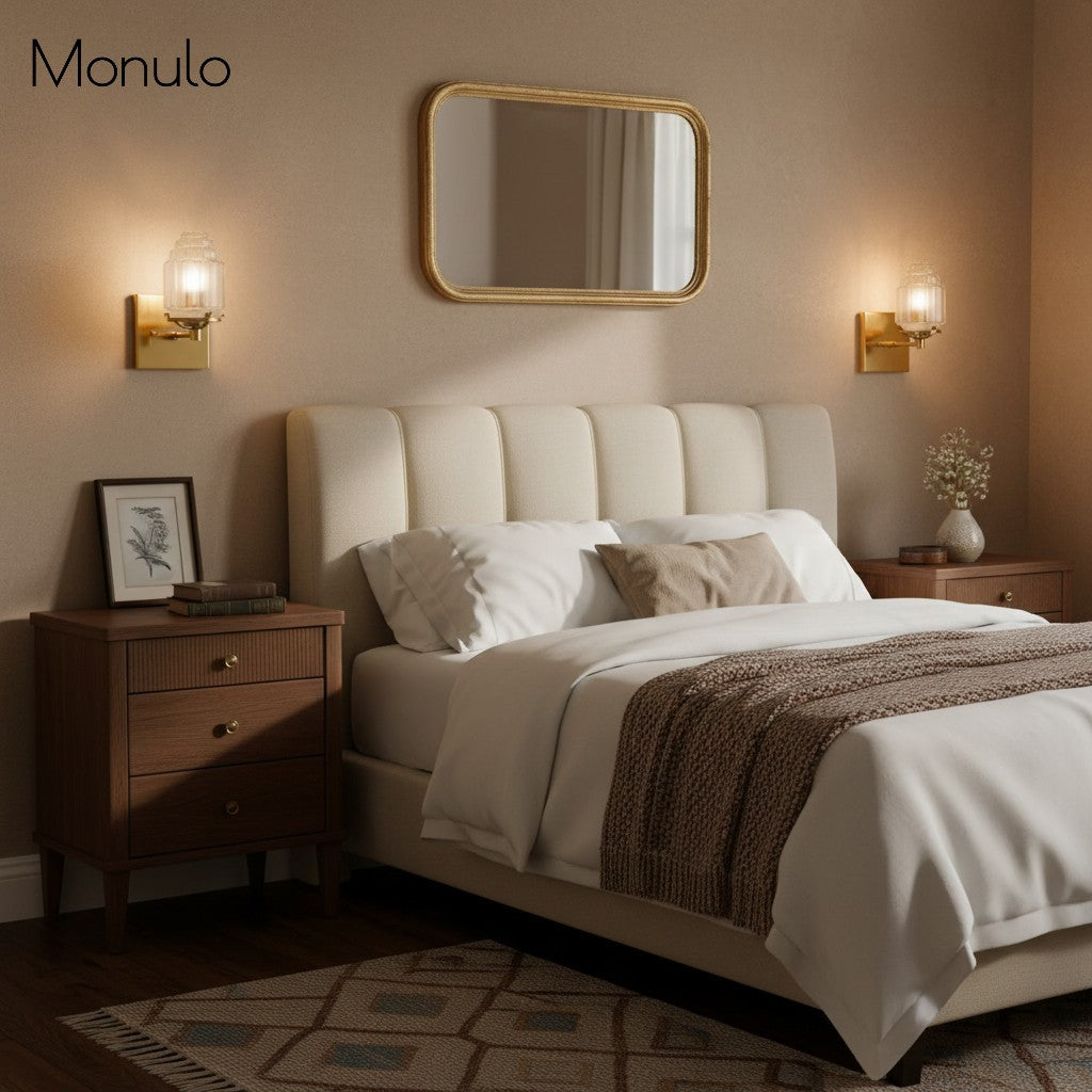 Tierlux Glass Globe Wall Sconce – Metal & Glass Lamp for Living Room or Bathroom | Souliia