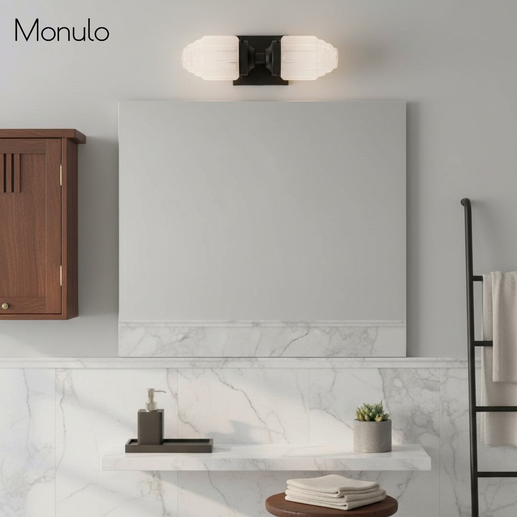 Tierlux Glass Globe Wall Sconce – Metal & Glass Lamp for Living Room or Bathroom | Souliia