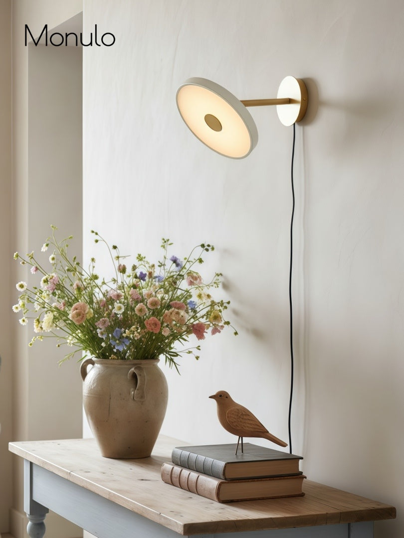 Scandinavian Monochrome Metal Wall-Lamp – Lighting for Bedroom Decor | Souliia