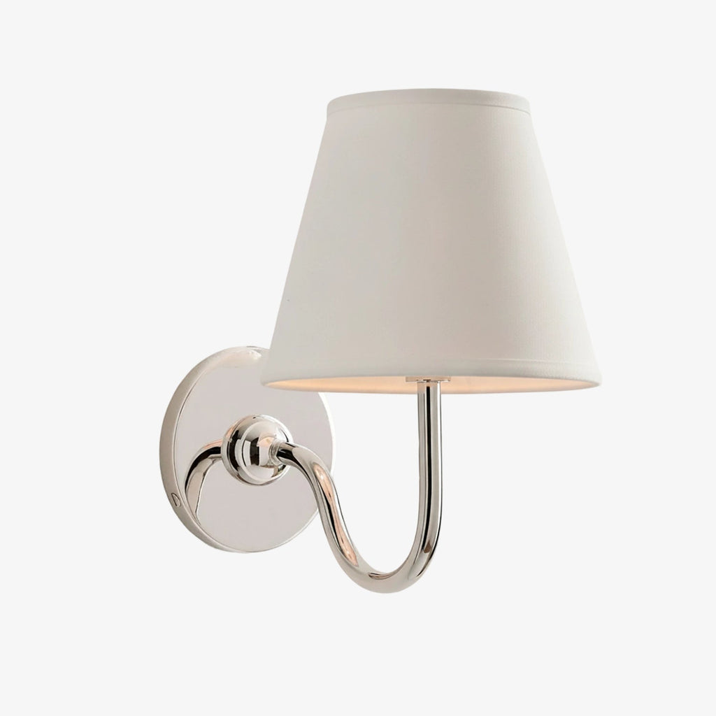 Luvora Fabric Shade Wall Sconce with Drum Shade - Classic Pleated Sconce Light | Souliia