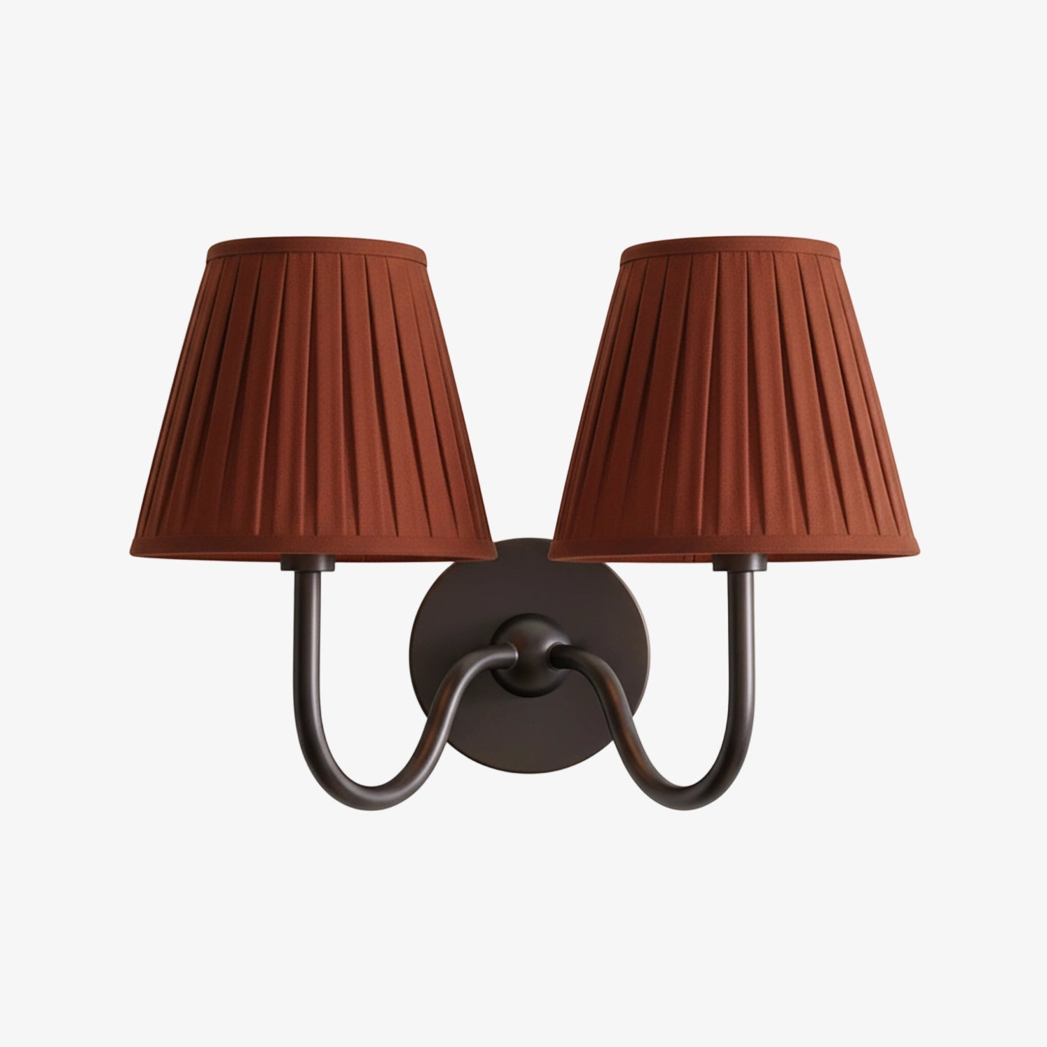Luvora Fabric Shade Wall Sconce with Drum Shade - Classic Pleated Sconce Light | Souliia
