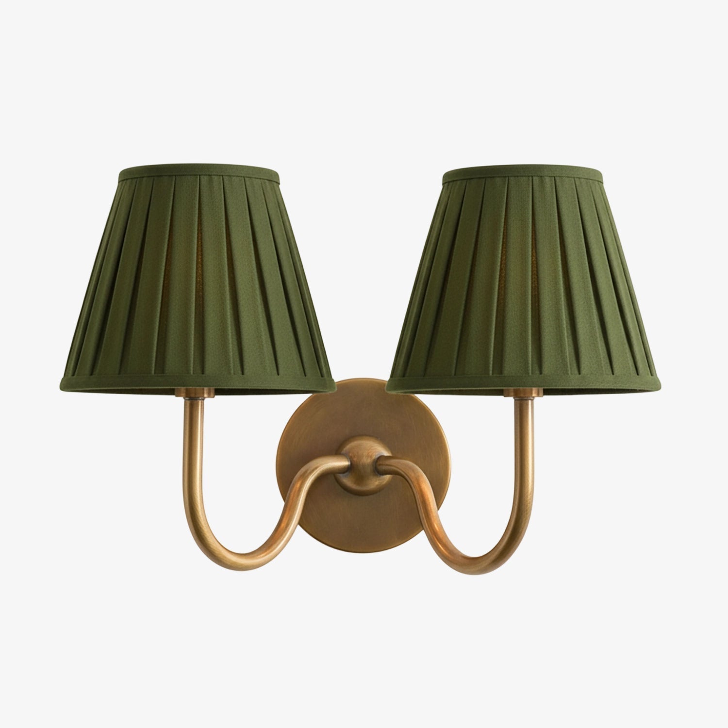 Luvora Fabric Shade Wall Sconce with Drum Shade - Classic Pleated Sconce Light | Souliia