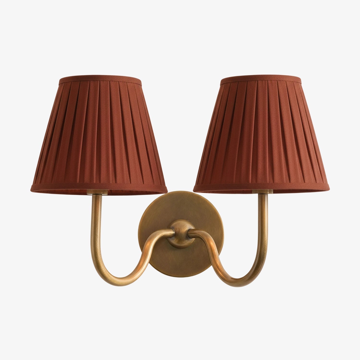 Luvora Fabric Shade Wall Sconce with Drum Shade - Classic Pleated Sconce Light | Souliia