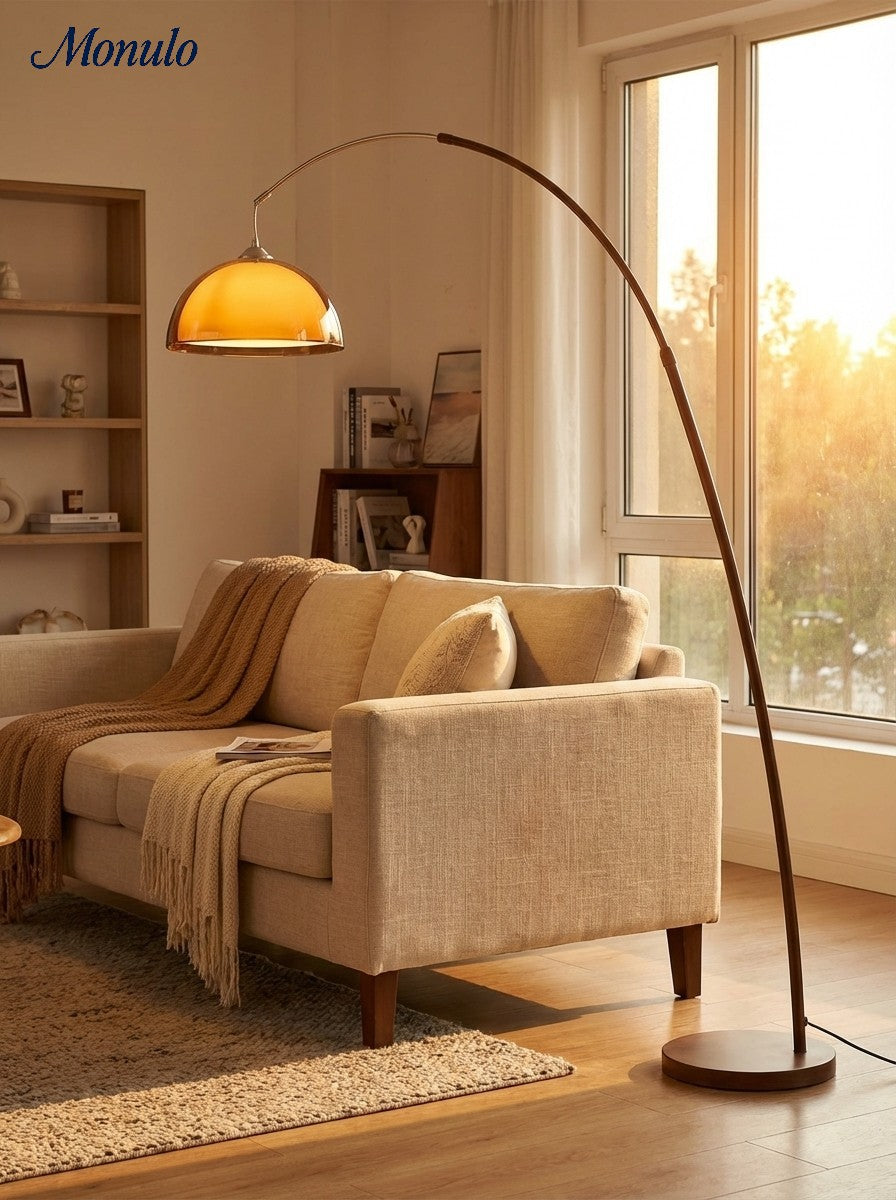 Sunset Afterglow Modern Clean Line Floor Lamp Minimalist Standing Light for Bedroom and Lounge | Souliia