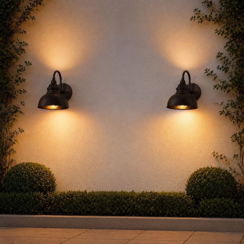 Solenvo Industrial Metal Wall Light - American Vintage Style for Garden and Porch Lighting | Souliia