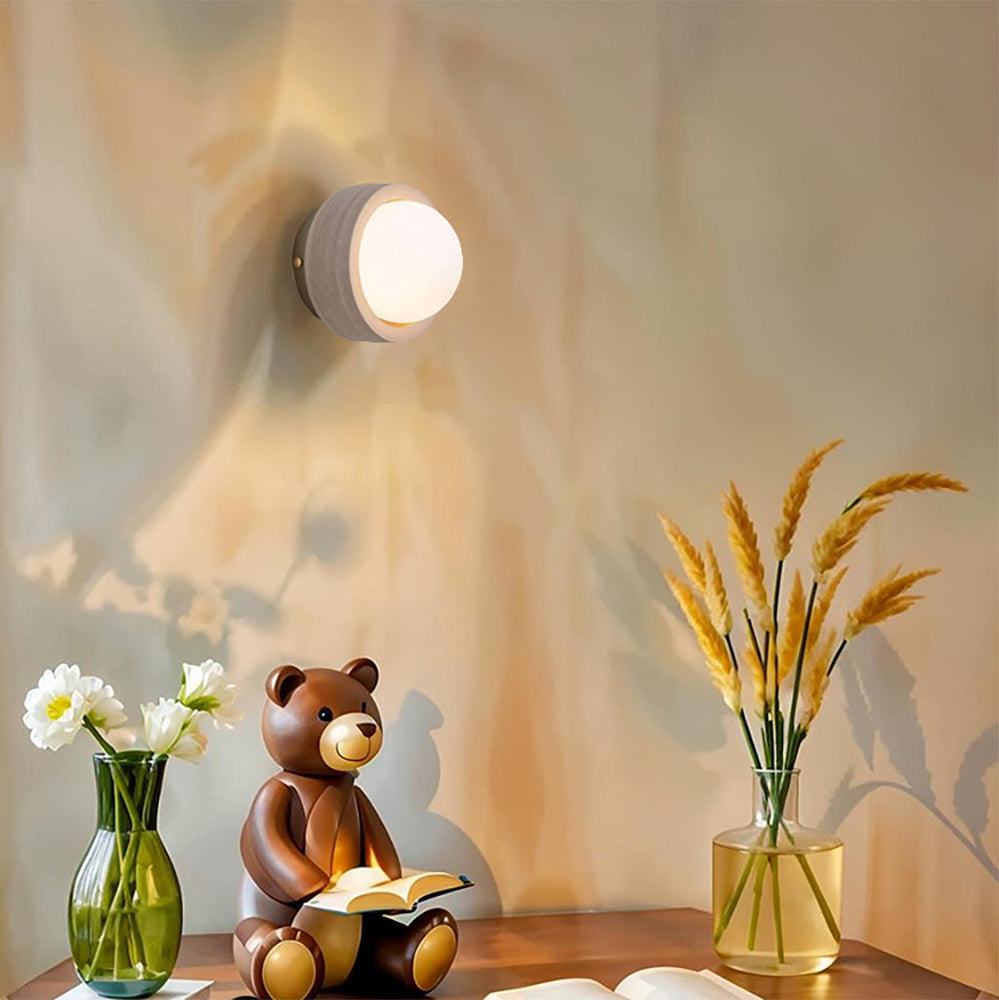 Pearla Travertine Wall Lamp | Souliia
