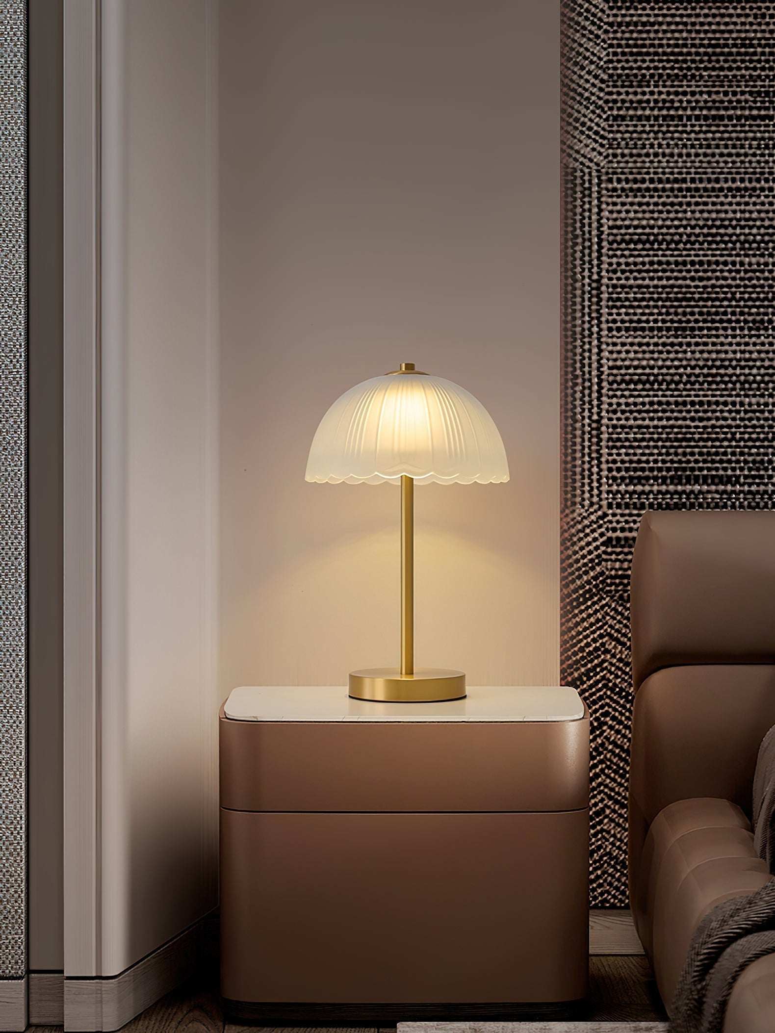 Small Umbrella Table Lamp | Souliia