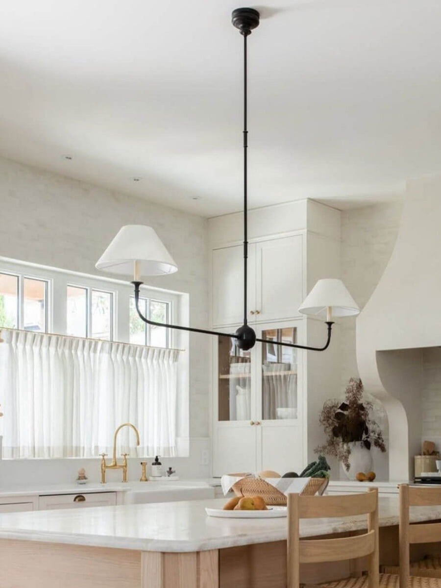 Sleek Chandelier Featuring Layered Linear Silhouette | Souliia