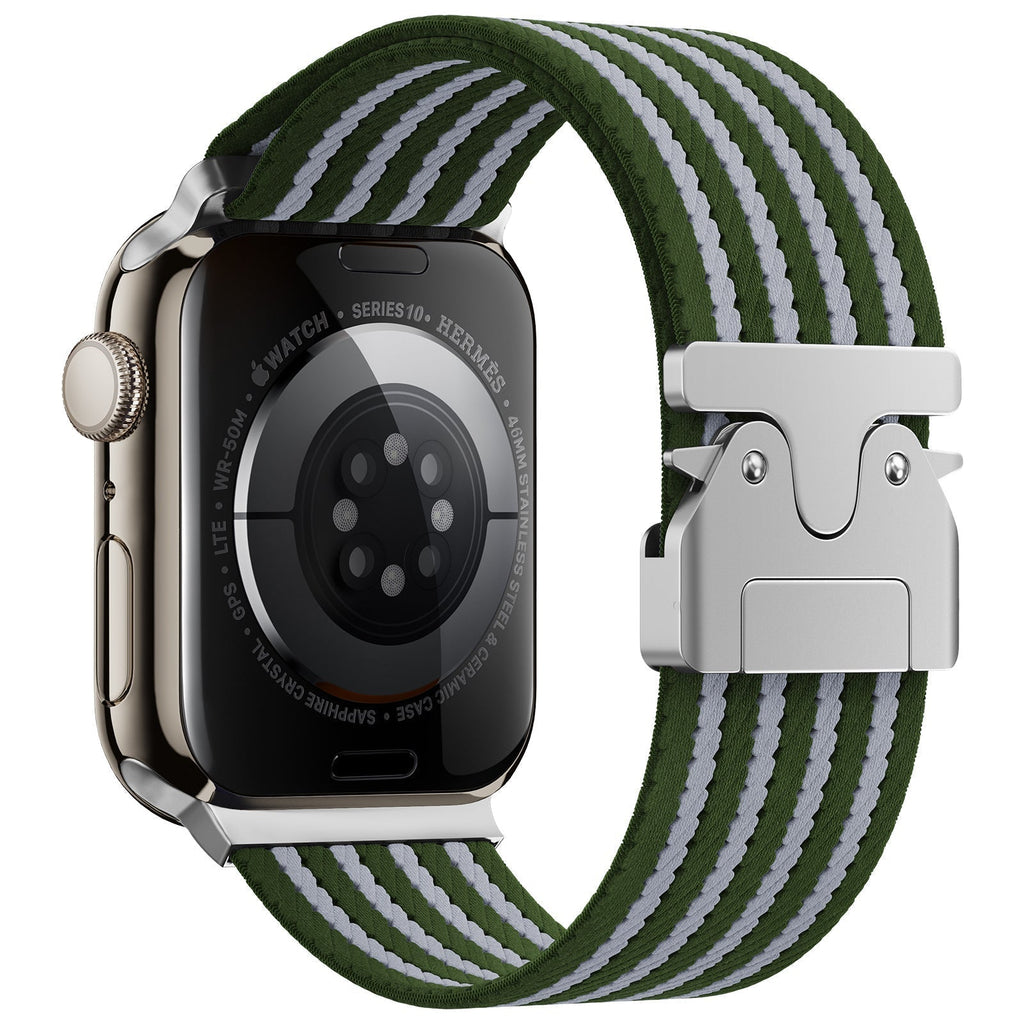 Apple Watch Nylon Braided Band — Adjustable Parachute Buckle