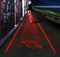Laserlights Bicycle Safety Light — 5 LED Lane Projection