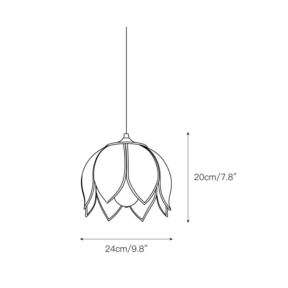 Retro Lotus Pendant Lamp | Souliia