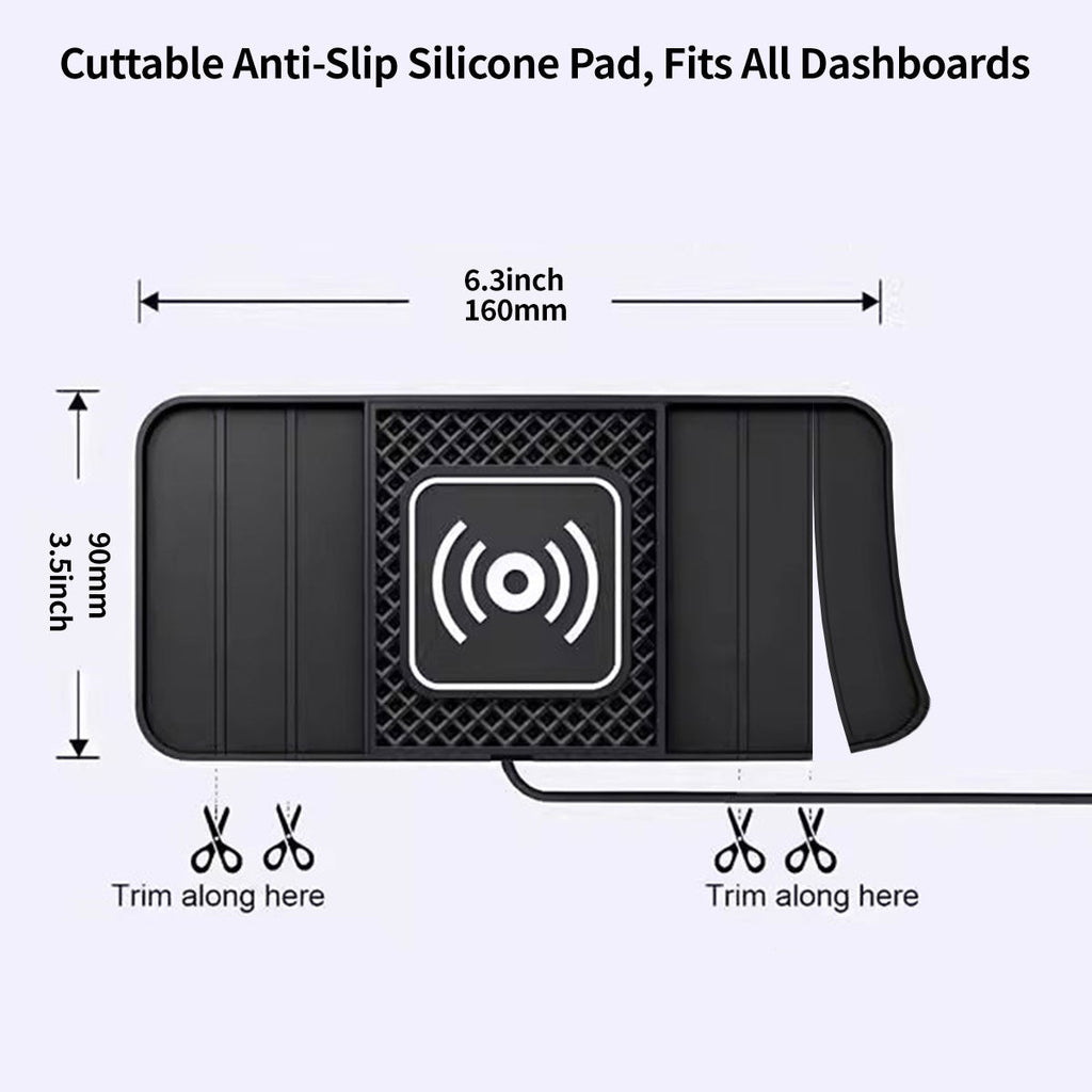 Wireless Car Charger with Dual Slots and Ambient Lighting - 20W - Souliia